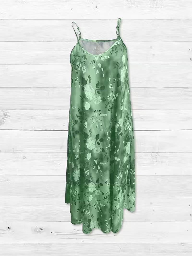 Serene Bloom Split Detail Maxi Dress