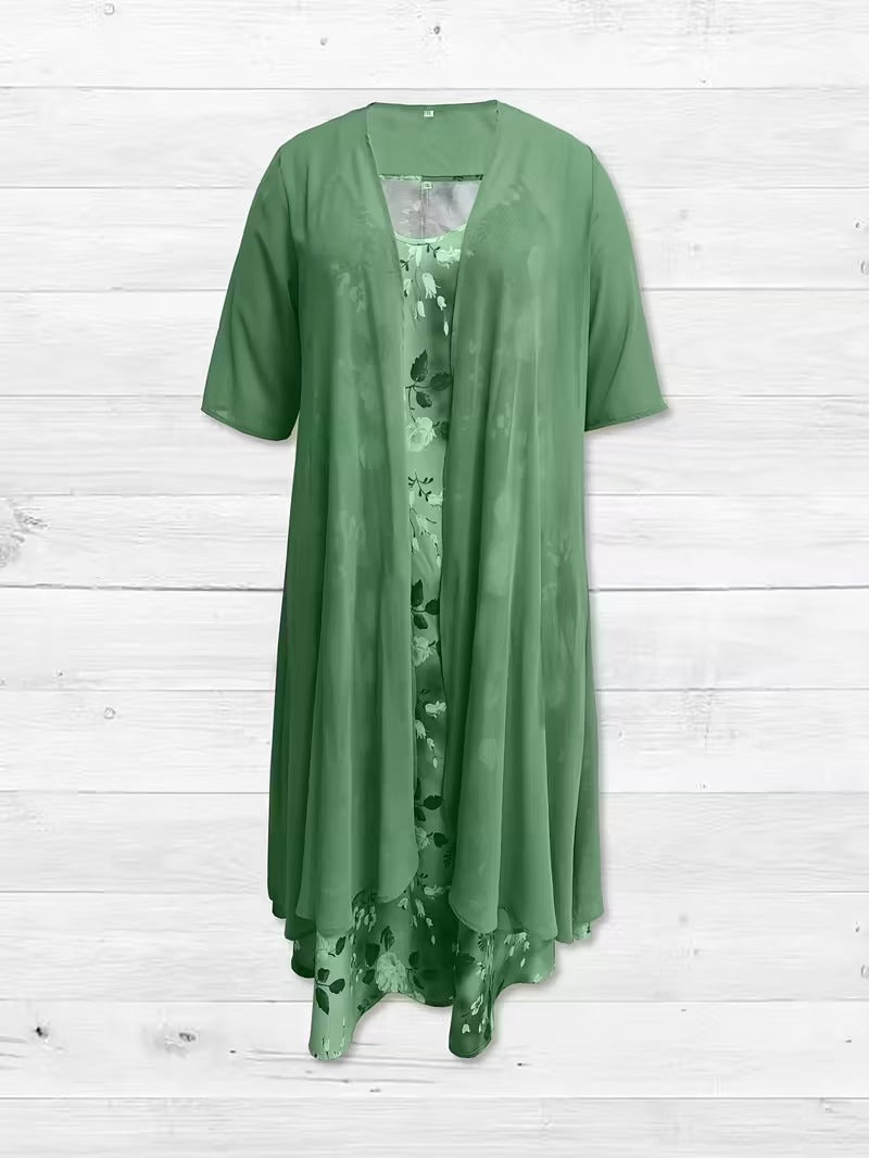 Serene Bloom Split Detail Maxi Dress