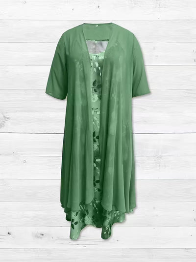 Serene Bloom Split Detail Maxi Dress