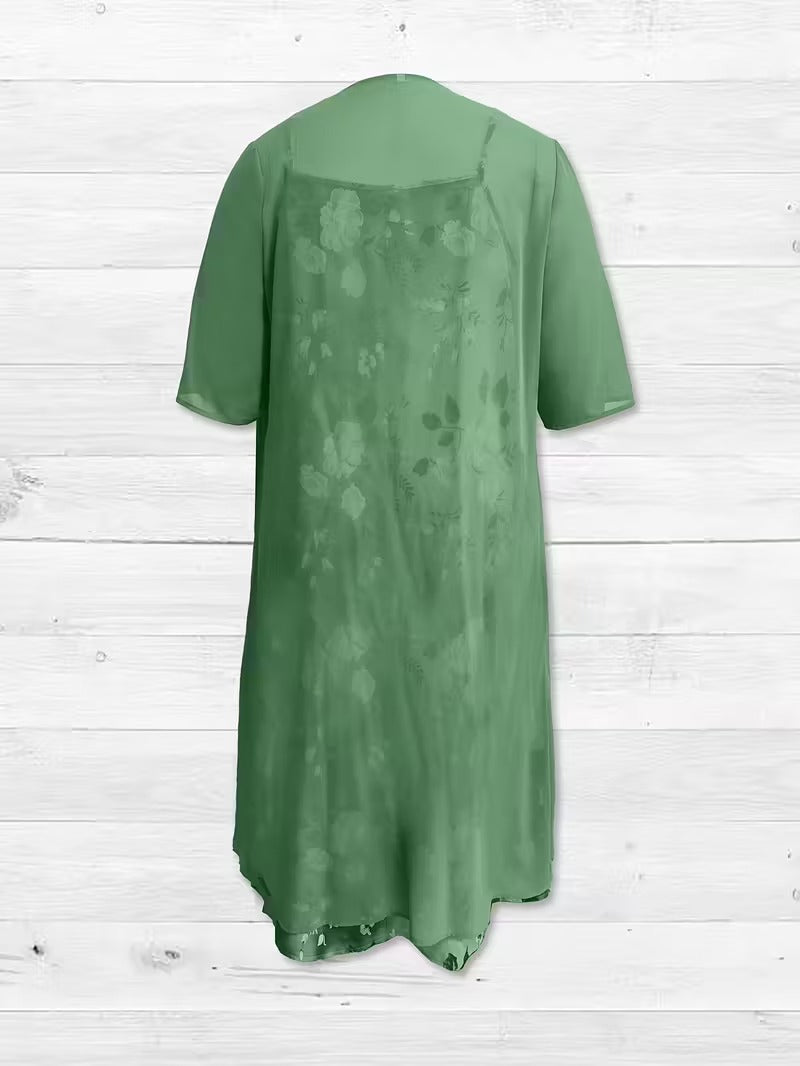 Serene Bloom Split Detail Maxi Dress