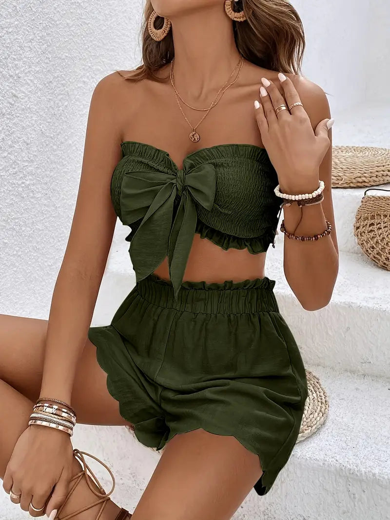 Serene Charm Bow Front Co-Ord Set