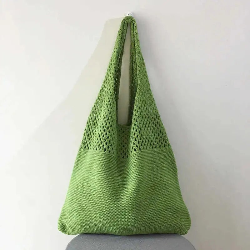 Serene Escape Mesh-Knit Shoulder Bag