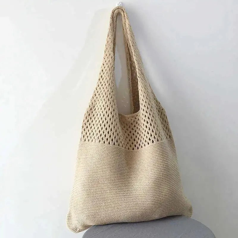 Serene Escape Mesh-Knit Shoulder Bag