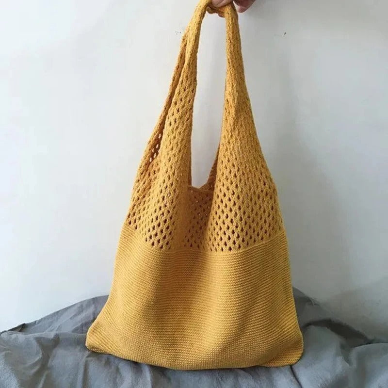 Serene Escape Mesh-Knit Shoulder Bag