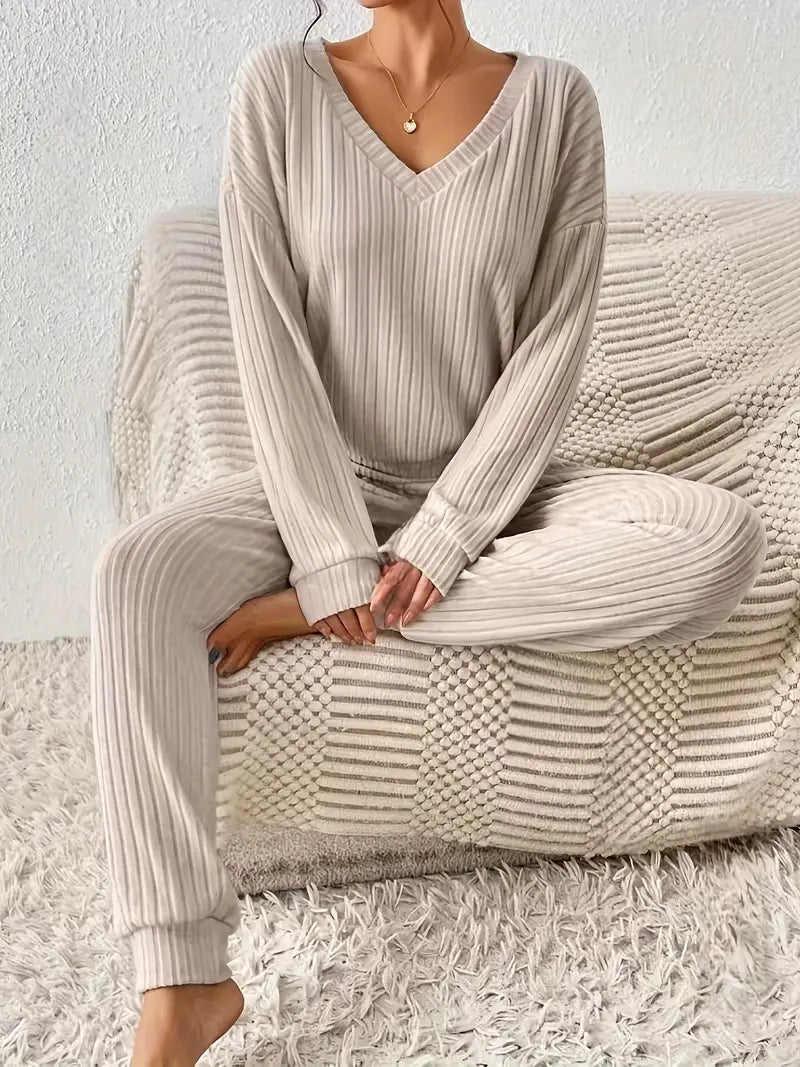 Serene Moments Ribbed Lounge Set