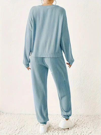 Serene Moments Ribbed Lounge Set