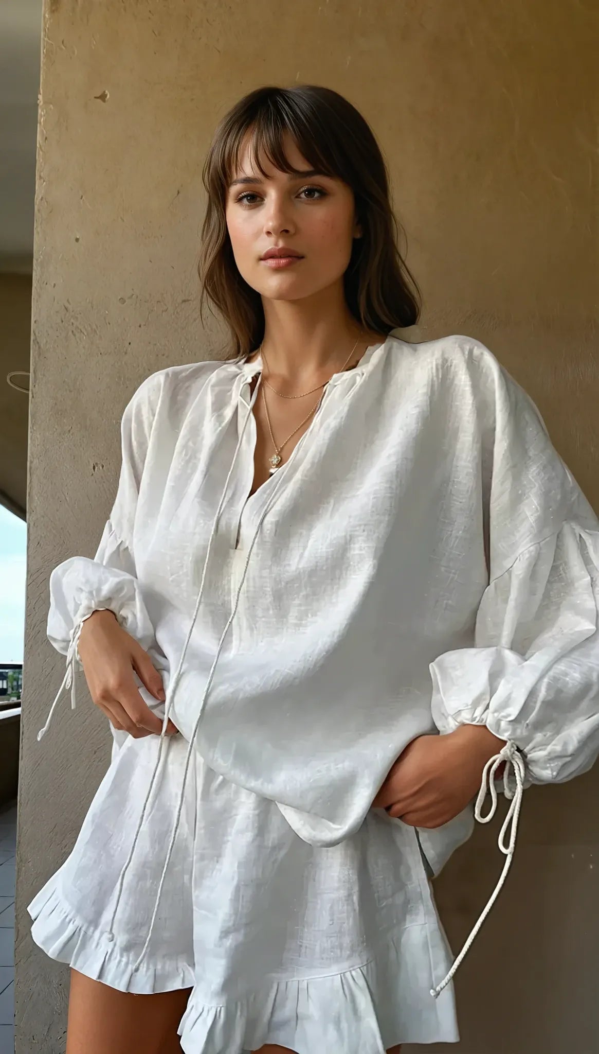 Serene Ruffle Lounge Set