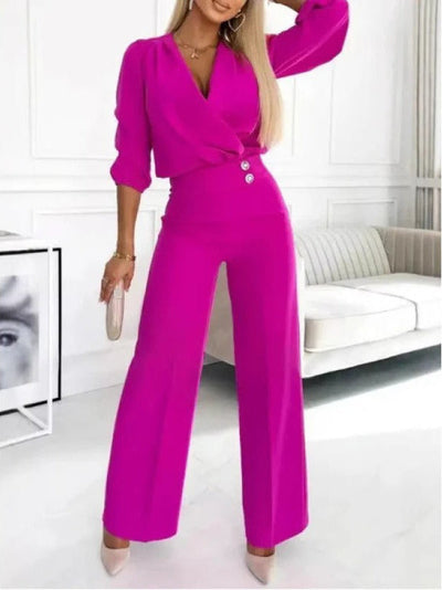 Sleek Allure High-Waist Jumpsuit