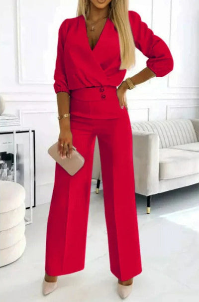 Sleek Allure High-Waist Jumpsuit