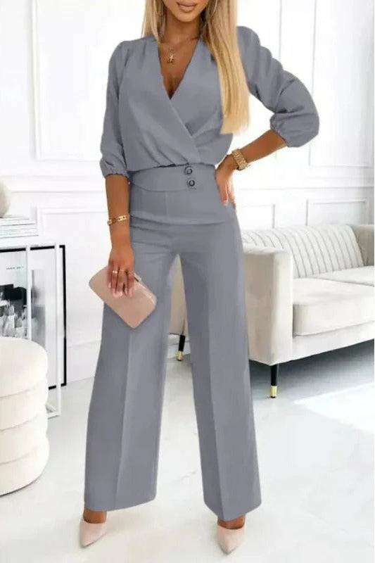 Sleek Allure High-Waist Jumpsuit