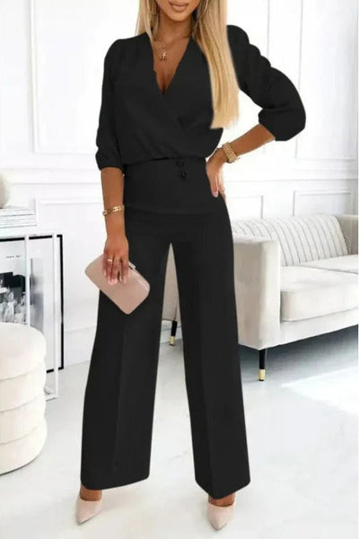 Sleek Allure High-Waist Jumpsuit