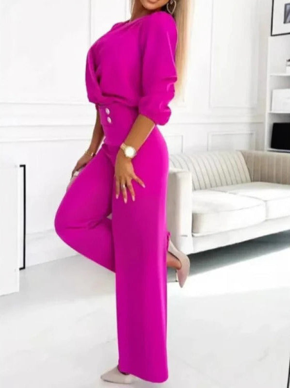 Sleek Allure High-Waist Jumpsuit