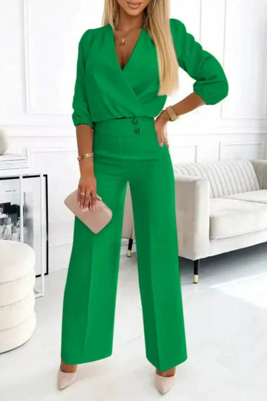 Sleek Allure High-Waist Jumpsuit