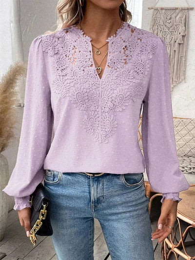 Soft Allure Lace Detail Blouse