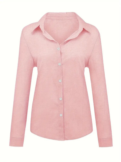 Soft Elegance Button-Up Blouse