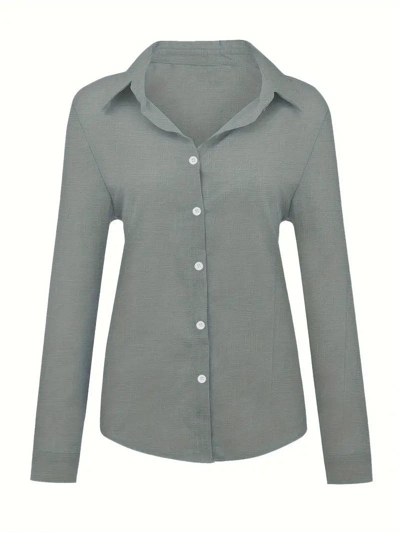 Soft Elegance Button-Up Blouse