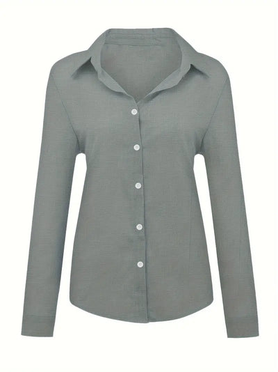 Soft Elegance Button-Up Blouse