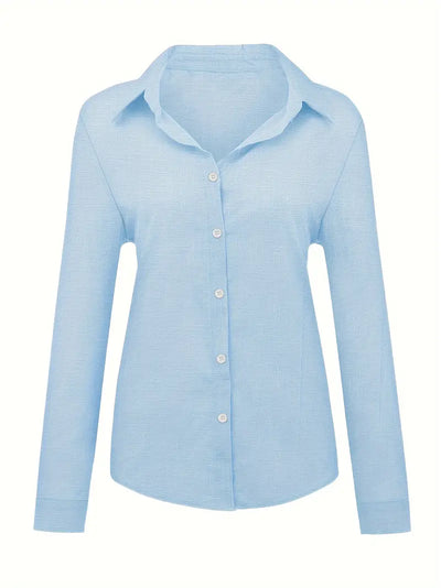 Soft Elegance Button-Up Blouse