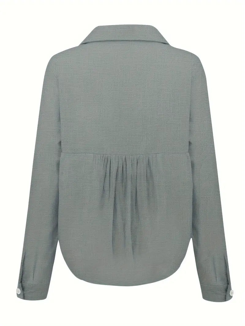 Soft Elegance Button-Up Blouse