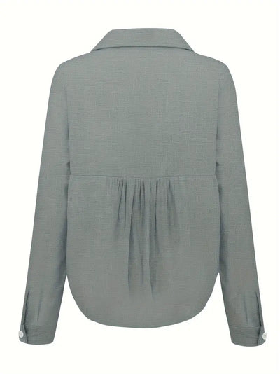 Soft Elegance Button-Up Blouse