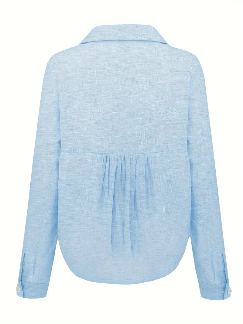 Soft Elegance Button-Up Blouse