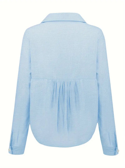 Soft Elegance Button-Up Blouse