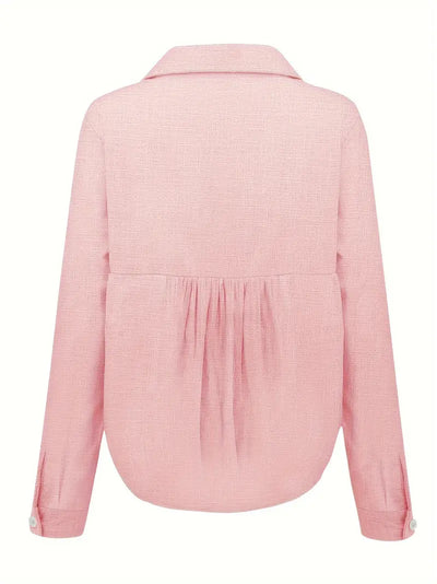 Soft Elegance Button-Up Blouse
