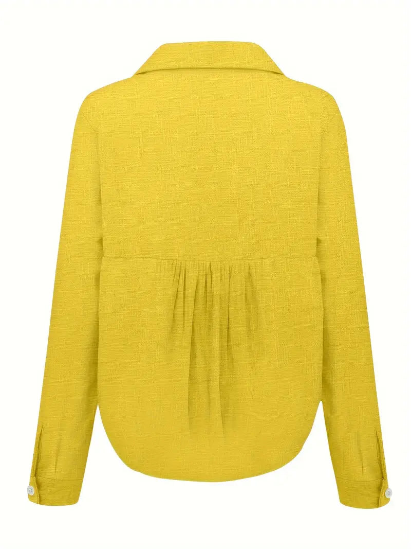 Soft Elegance Button-Up Blouse