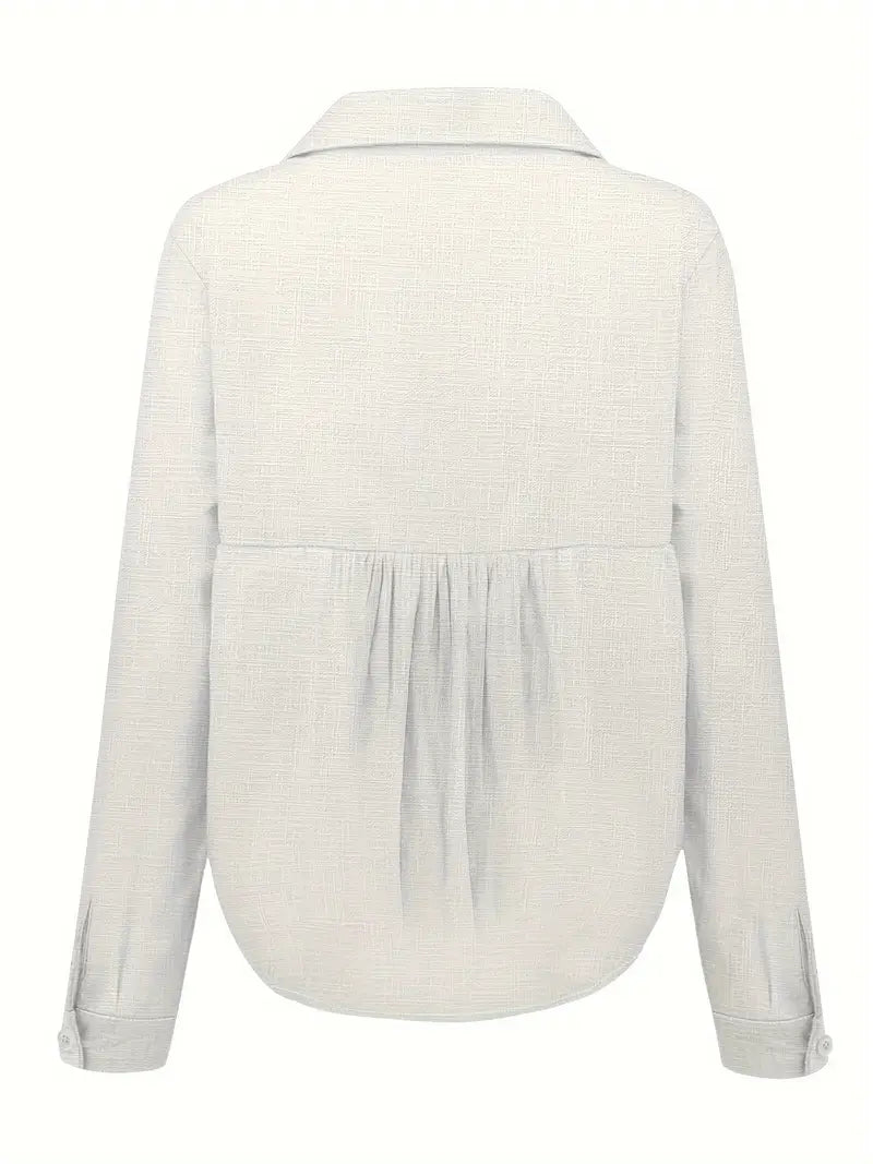 Soft Elegance Button-Up Blouse