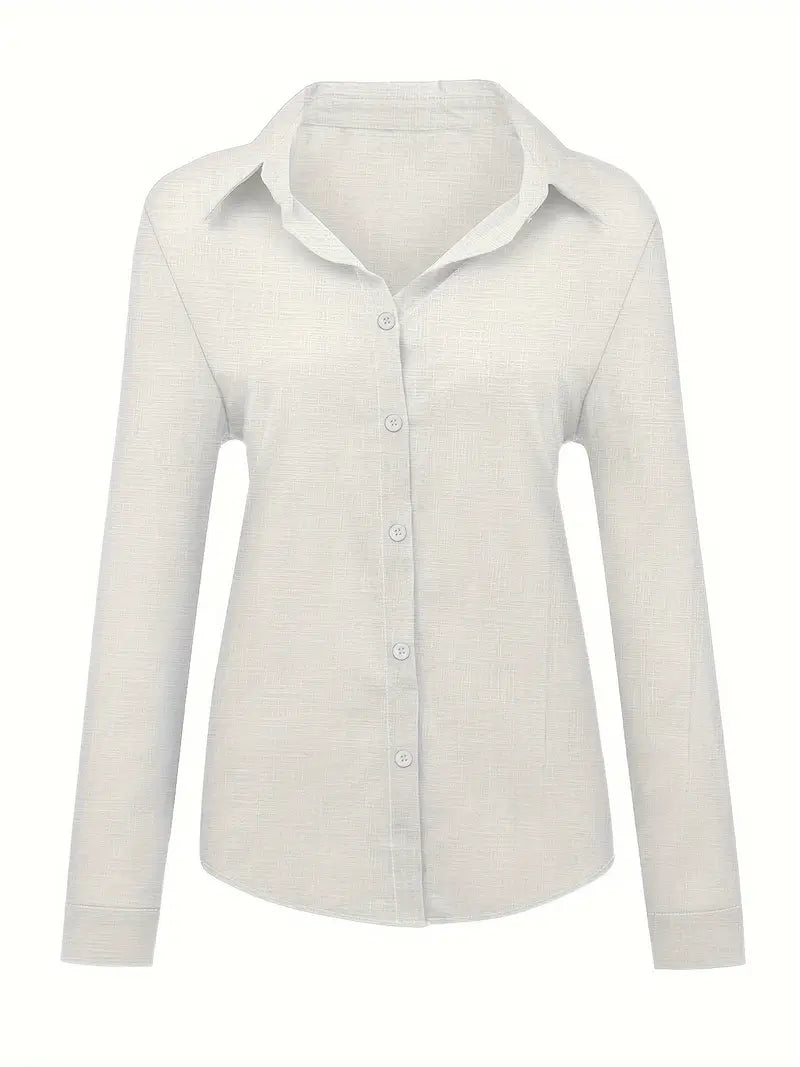 Soft Elegance Button-Up Blouse