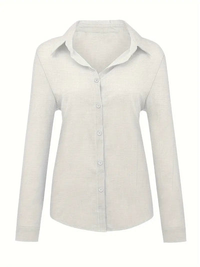 Soft Elegance Button-Up Blouse