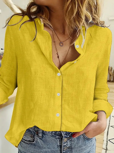 Soft Elegance Button-Up Blouse