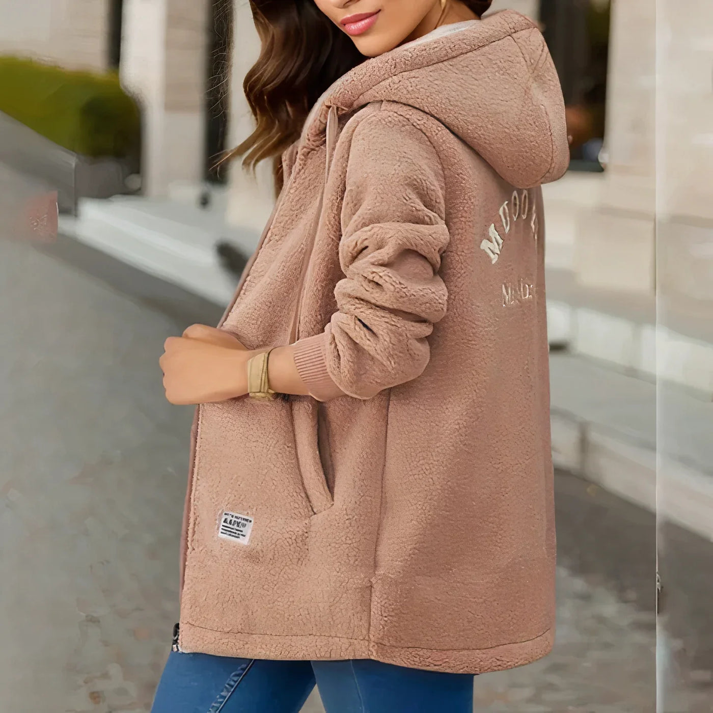 Soft Embrace Zip-Up Hooded Coat