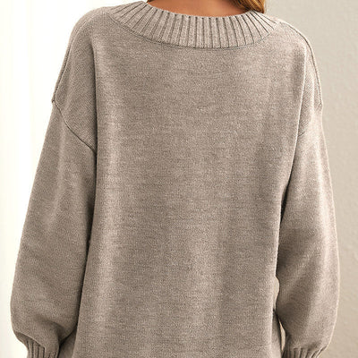 Cozy Ribbed V-Neck Sweater