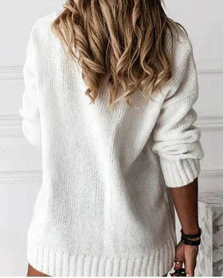 Cozy Ribbed V-Neck Sweater