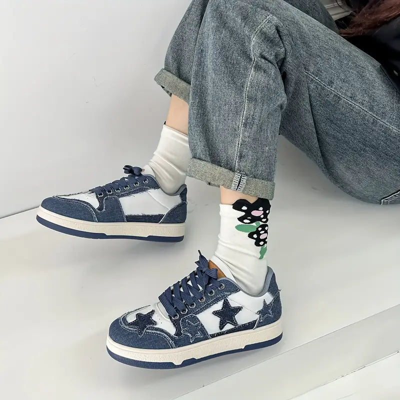Celestial Patchwork Sneakers