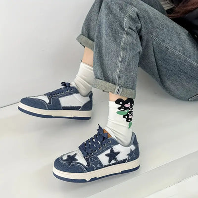 Celestial Patchwork Sneakers