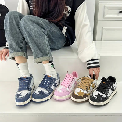 Celestial Patchwork Sneakers