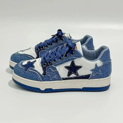 Celestial Patchwork Sneakers