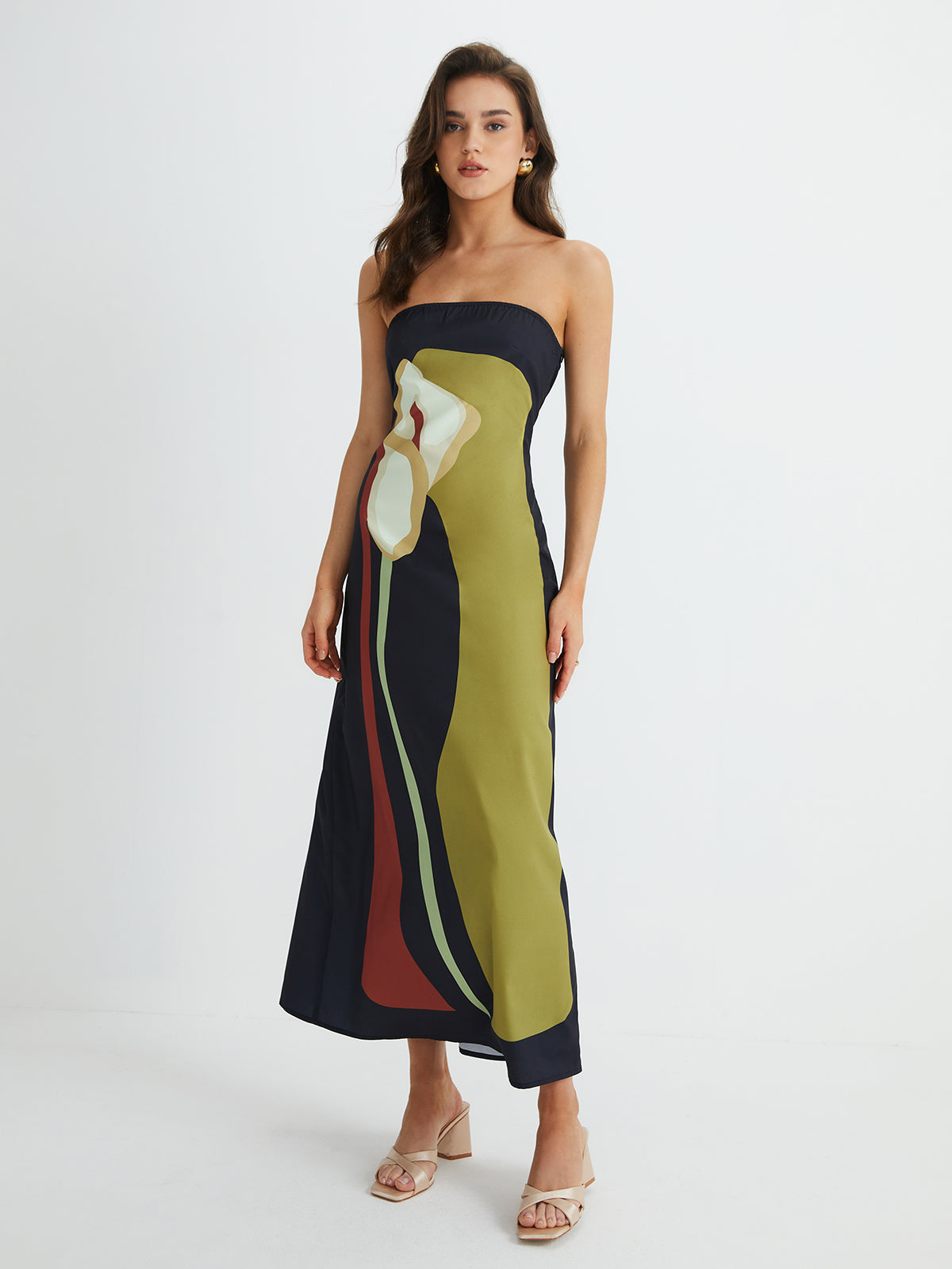 Strapless Summer Maxi Dress