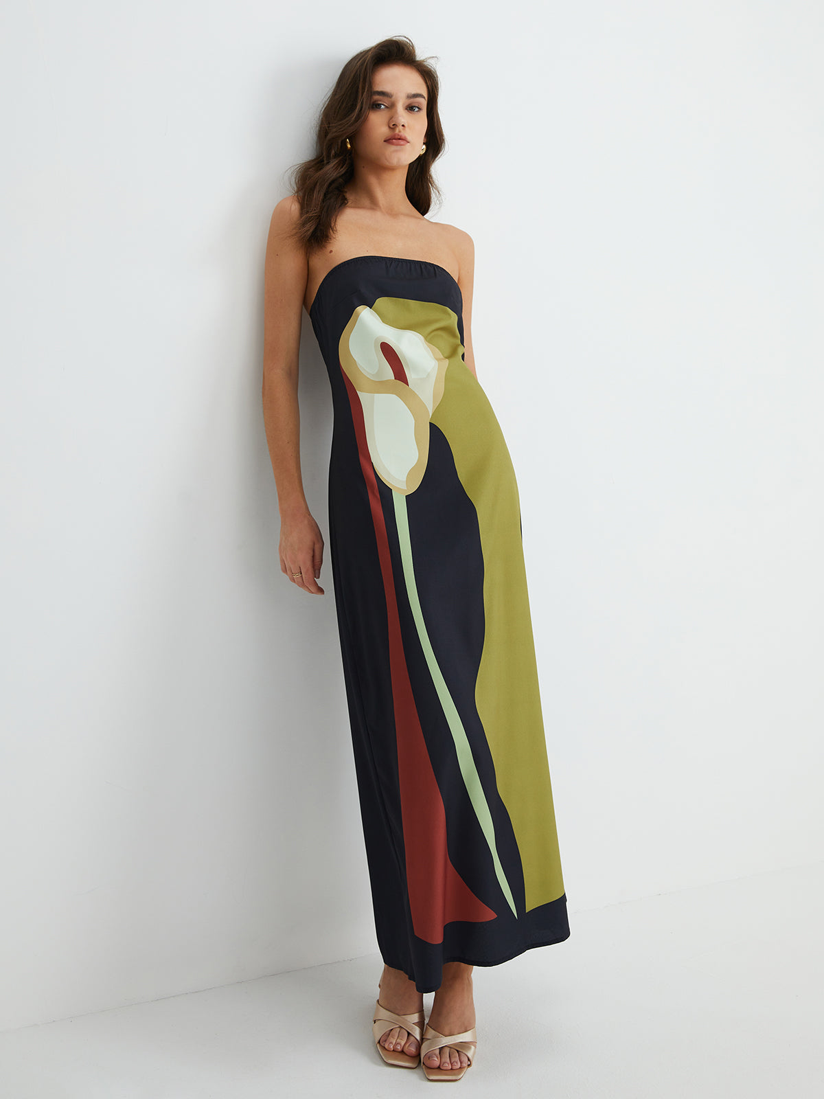 Strapless Summer Maxi Dress