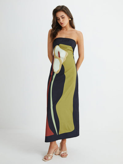 Strapless Summer Maxi Dress