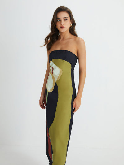 Strapless Summer Maxi Dress