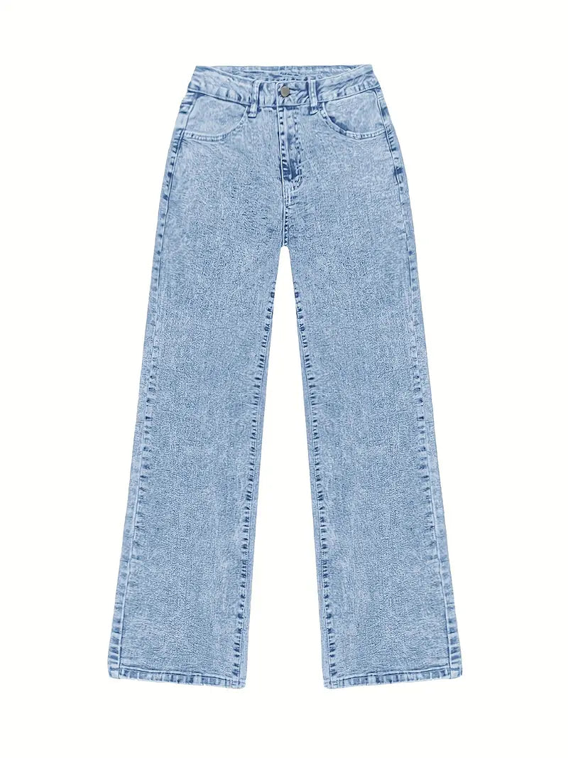 Street Muse High-Waist Wide Leg Jeans