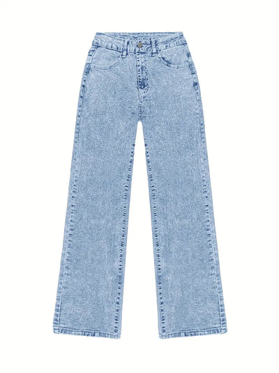 Street Muse High-Waist Wide Leg Jeans