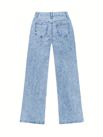 Street Muse High-Waist Wide Leg Jeans