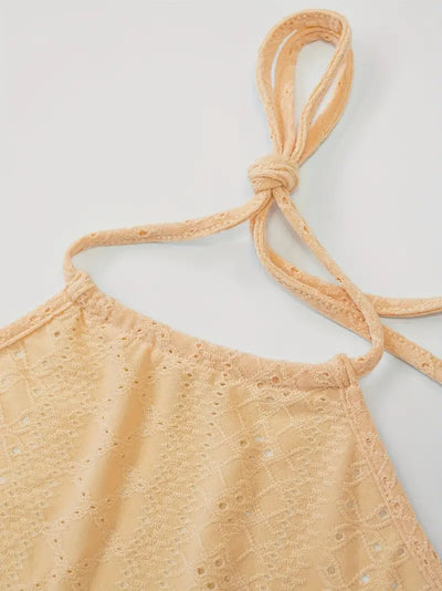 Summer Bliss Eyelet Halter Set
