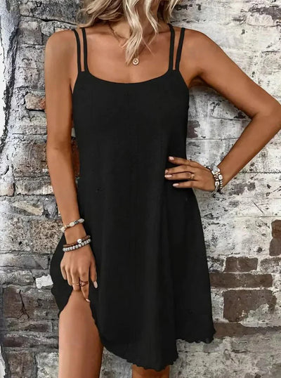 Summer Whimsy Eyelet Mini Dress