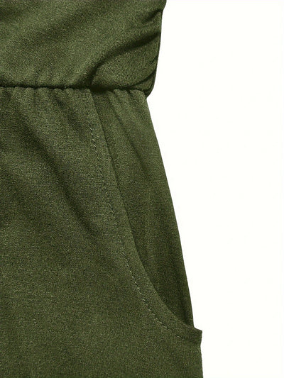 Sunset Strapless Pocketed Maxi Dress