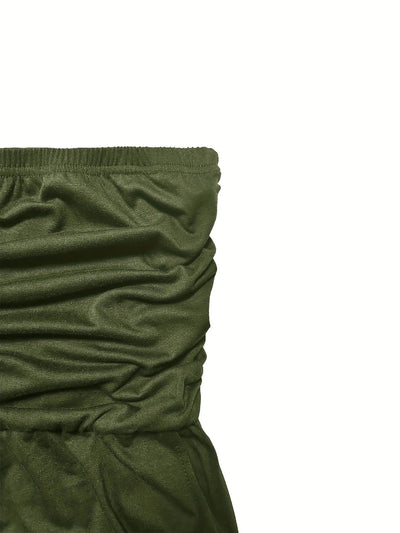 Sunset Strapless Pocketed Maxi Dress